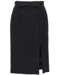 Dolce & Gabbana - Wool Pencil Skirt - Lyst
