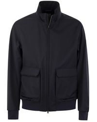 Herno - Storm Wool Layered Bomber Jacket - Lyst