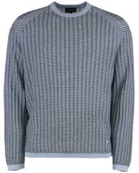Emporio Armani - Wool-Blend Crew-Neck Sweater - Lyst