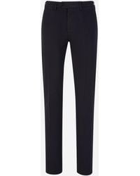 Canali - Cotton Chino Trousers - Lyst