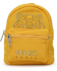 KENZO Yellow Fabric Tiger Mini Backpack