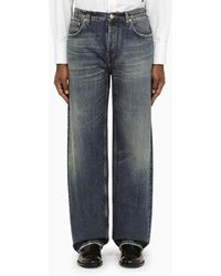 Burberry - Vintage-effect Regular Denim Jeans - Lyst
