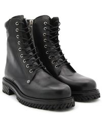 Off-White c/o Virgil Abloh - Men Combat Lace Up Boots - Lyst