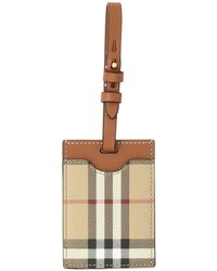 Burberry - Check Luggage Tag - Lyst