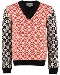 Gucci - V-neck Wool Sweater - Lyst