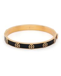 Tory Burch - Gold-colored Steel Bracelet With Logo - Lyst