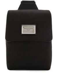 Dolce & Gabbana - Backpack With Logo Plaque - Lyst