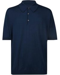 John Smedley - Short-Sleeved Polo Shirt - Lyst
