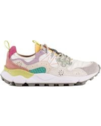 Flower Mountain - Yamano 3 Light Lilac And Suede And Nylon Sneakers - Lyst