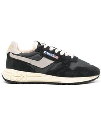 Autry - Reelwind Low Sneakers In Black Nylon And Suede - Lyst