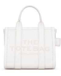 Marc Jacobs - Ivory Leather Micro Tote Bag - Lyst