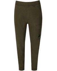 C.P. Company - Diagonal Raised Fleece Military Sweatpants - Lyst