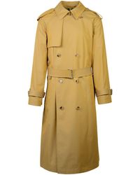 Burberry - Cotton Trench Coat - Lyst
