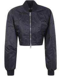Sportmax - Cropped Nylon Bomber "Avenue" Jacket - Lyst