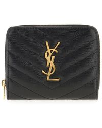 Saint Laurent - Cassandre Matelassé Wallet - Lyst