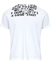 MM6 by Maison Martin Margiela - Printed Cotton T-Shirt - Lyst