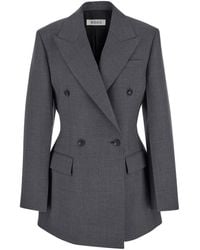 Rohe - Double-Breasted Jacket With Peak Revers - Lyst