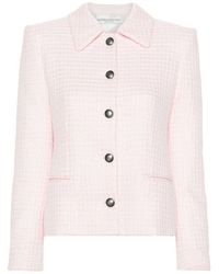 Alessandra Rich - Sequin Checked Tweed Jacket - Lyst