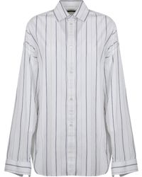 Balenciaga - Striped Cocoon Shirt Clothing - Lyst