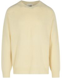Jil Sander - Ivory Virgin Wool Blend Sweater - Lyst