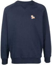 Maison Kitsuné - Chillax Fox Logo Cotton Sweatshirt - Lyst