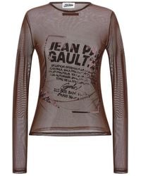 Jean Paul Gaultier - 'The Burgundy Embroidered' Top - Lyst