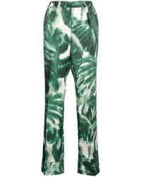 F.R.S For Restless Sleepers - Wide-leg Printed Silk Trousers - Lyst
