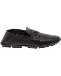 Dolce & Gabbana - 'Driver' Loafers With Dg Logo - Lyst