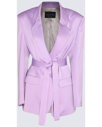 Hebe Studio - Lilac Viscose The Lover Blazer - Lyst