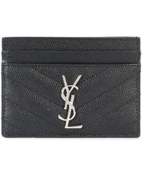 Saint Laurent - Cassandre Matelassé Card Case - Lyst