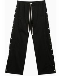 Rick Owens - Drkshdw Wide Trousers With Metal Buttons - Lyst