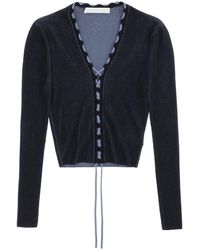 Dion Lee - Two Tone Lace Up Cardigan - Lyst