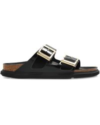 Birkenstock - Arizona Droplet Buckle Shiny Leather Sandals Shoes - Lyst