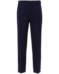 Twin Set - Cropped Pants With Buttons - Lyst