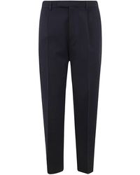 Zegna - Cotton And Wool Pants Clothing - Lyst