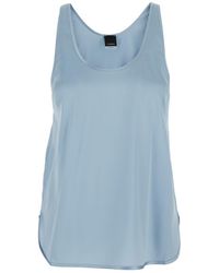 Pinko - 'Crazy' Light Sleeveless Top With Round Neck - Lyst
