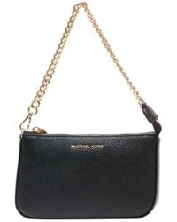 Michael Kors - Leather Chain Pouchette Bag - Lyst