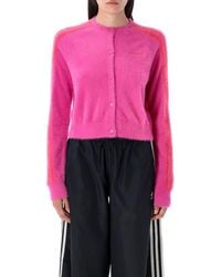 adidas Originals - Fluffy Knit Cardigan - Lyst