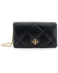 Tory Burch - Diamond-Quilted Crossbody Bag With Double T Detail On The Front - Lyst