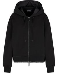 EA7 - Cotton Hooded Blouson Jacket - Lyst