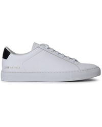 Common Projects - White Leather Sneakers - Lyst