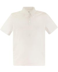 Fedeli - Short-sleeved Cotton Polo Shirt - Lyst