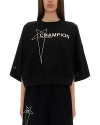 Rick Owens X Champion - Cropped "tommy T" T-shirt - Lyst