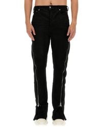 Rick Owens - Jeans With Zip - Lyst
