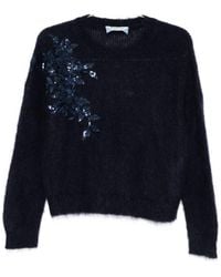 Blumarine - Crew Neck Sweater - Lyst