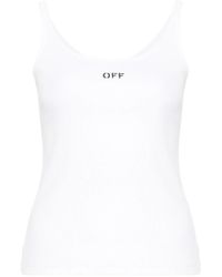 Off-White c/o Virgil Abloh - Off Stamp Stretch-cotton Tank Top - Lyst