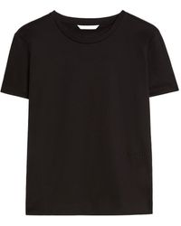 Max Mara - Tone On Tone Embroidered Logo Cotton T-Shirt - Lyst