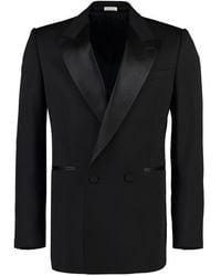 Alexander McQueen - Double-breasted Wool Blazer - Lyst