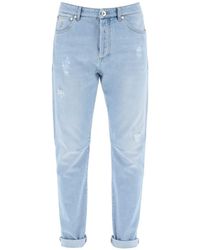 Brunello Cucinelli - Leisure Fit Jeans With Tapered Cut - Lyst