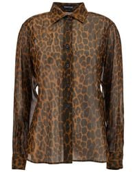 Tom Ford - Leopard Print Shirt - Lyst